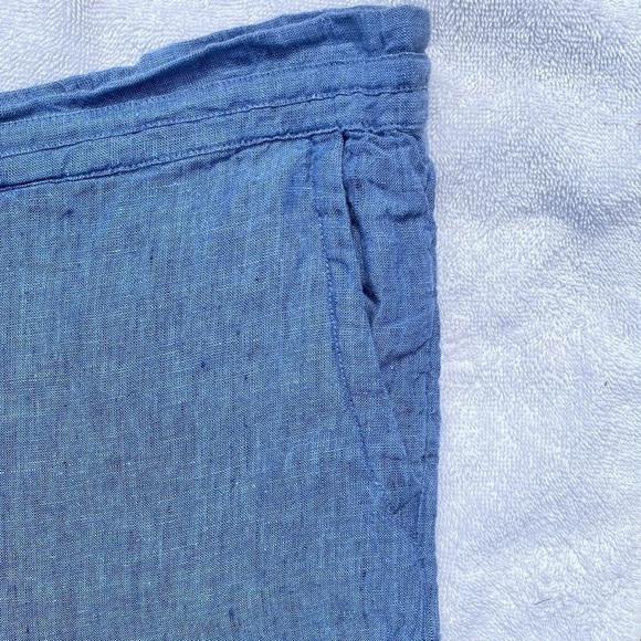 6 for$20♥️Charter club (L) chambray cargo, casual walking, fabric shorts - Picture 6 of 6